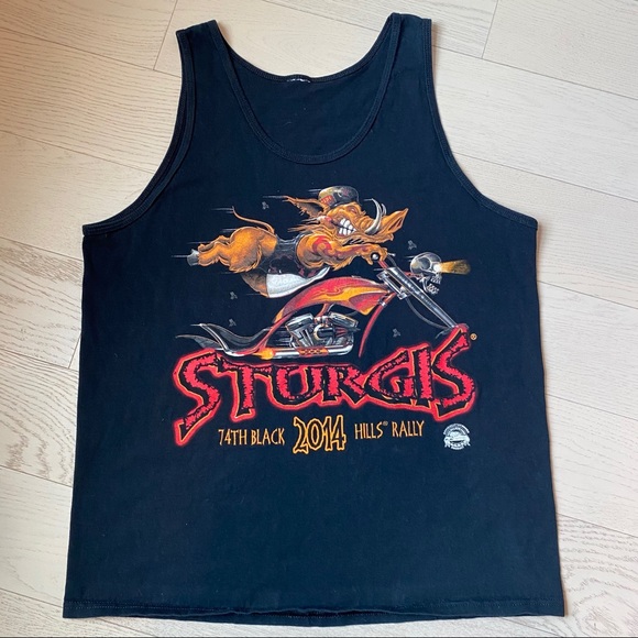 Sturgis 74th Bikers Black Hills Rally Tank Top - Picture 3 of 9